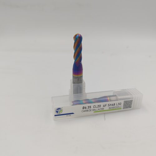 4 Flutes BallNose with Rainbow Coating